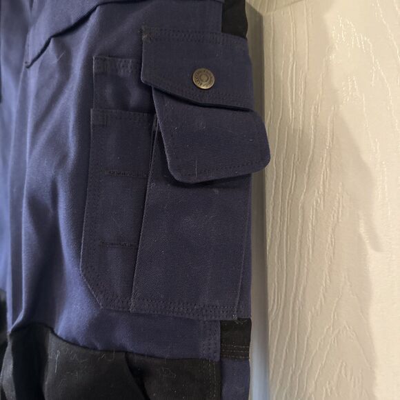 Blaklader Workwear Pants 38x31 Blue Utility Cargo Reinforced Durable Tradesman - Picture 4 of 16